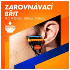 Gillette Brivnik Fusion5 za moške, 1 brivnik, 5 kosov nadomestnih glav