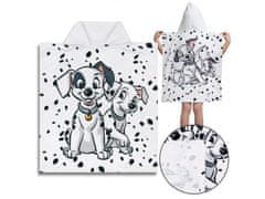 Disney DISNEY 101 Dalmatinčkov Otroški brisača s kapuco, pončo 50x115 cm OEKO-TEX 