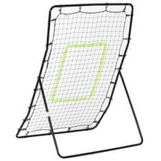 HOMCOM Stenska Mreža Za Odboj Proti Golu Kickback Rebounder, Jeklo+Pe, 75X126 Cm, Pripomoček Za Vadbo Nogometa, Črna 