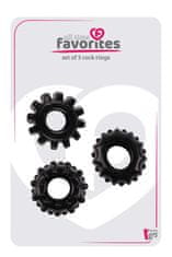 Ero ALL TIME FAVORITES SET OF 3 COCKRINGS BLACK