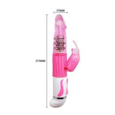 Miramarket BAILE- Fasination Vibrator Pink, 12 vibracijskih funkcij 4 funkcije vrtenja