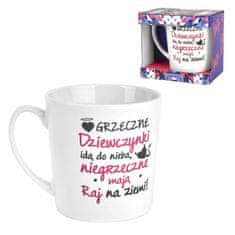 Miramarket CRAZY GIRL - NBC matt mug 480ml - Dobra dekleta gredo v nebesa....