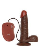 Ero Vibrator-REALISTIC VIBRATOR REAL RAPTURE BROWN 6.5""""""""""""""""