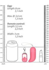 Ero Brezžično vibrirajoče jajce G-Spot - veliko - roza