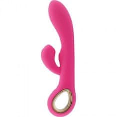 Ero Vibrator-Rabbit handy g-double touch grip roza