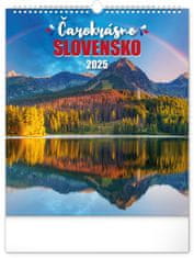 NOTIQUE Stenski koledar Magic Slovakia 2025, 30 x 34 cm