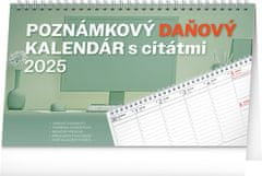 NOTIQUE Namizni koledar Davčni koledar s citati 2025, 25 x 14,5 cm