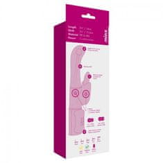 Ero G Tongue Rabbit Vibrator Pink OS