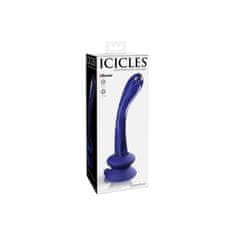 Icicles Steklen dildo s silikonskim priseskom Icicles - N. 89