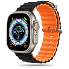 Tech-protect Iconband Pro pašček za Apple Watch 42/44/45/49mm, black / orange