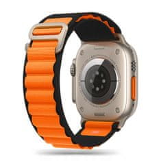 Tech-protect Nylon pašček za Apple Watch 42/44/45/49mm, black / orange