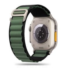 Tech-protect Nylon pašček za Apple Watch 42/44/45/49mm, black / military green