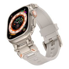 Tech-protect Delta Pro pašček za Apple Watch 42/44/45/49mm, starlight / titanium