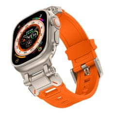 Tech-protect Delta Pro pašček za Apple Watch 42/44/45/49mm, orange / titanium