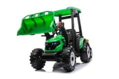 Beneo Otroški traktor little rider 24V s priklico zelena