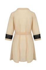 Ero Spodnje perilo-DAISY PEIGNOIR beige S/M