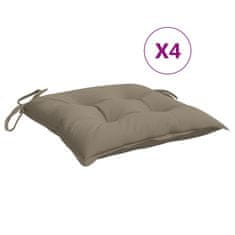 Vidaxl Blazine za palete 4 kosi taupe 50x50x7 cm oxford tkanina