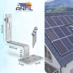 ANFIL Montažni komplet za strešni nosilec solarnega panela širine 30-35 mm (za 2 x sončne module).