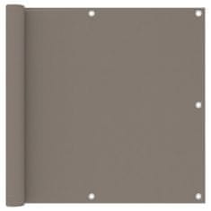 Vidaxl Balkonsko platno taupe 90x500 cm oksford blago