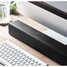 A DESIGN 5.0 brezžični soundbar zvočnik Waves (črn)