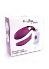 Ero Stimulator-V-Vibe Purple USB 7 funkcij / daljinski upravljalnik