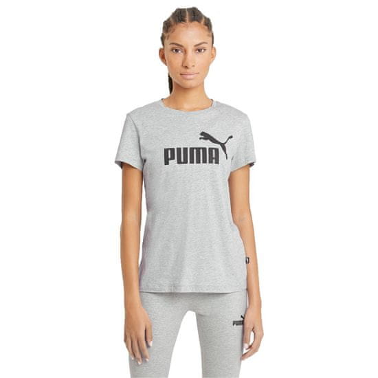 Puma Majice obutev za trening siva Ess Logo Tee