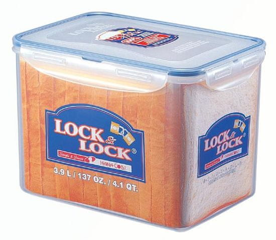 Lock & Lock Škatla za hrano LOCK, prostornina 3, 9 l, 15, 6 x 22, 5 x 16 cm