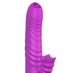 Ero Vibrator-Angelia USB 3 funkcije potiskanja / 20 vibracij Vijolična