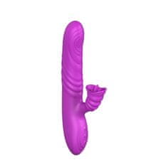 Ero Vibrator-Angelia, USB 3 funkcije potiskanja / 20 vibracij Vijolična