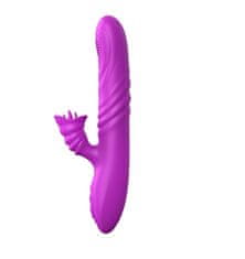 Ero Vibrator-Angelia, USB 3 funkcije potiskanja / 20 vibracij Vijolična