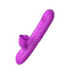 Ero Vibrator-Angelia, USB 3 funkcije potiskanja / 20 vibracij Vijolična