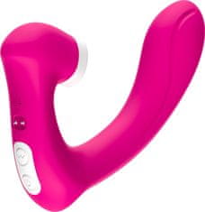 Ero Stimulator silikona 2 * 9 vibracijska funkcija Rose Red