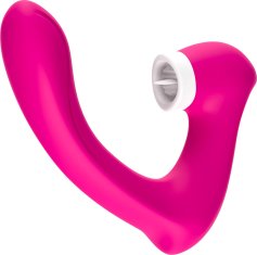 Ero Stimulator silikona 2 * 9 vibracijska funkcija Rose Red