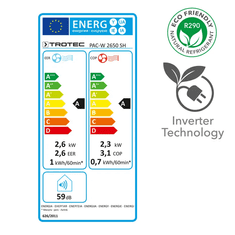 Trotec Klimatska naprava PAC-W 2650 SH - Monoblock- brez zunanje enote