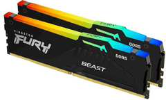 Kingston Fury Beast RAM disk, DDR5, 2x32GB, CL32, DIMM, RGB XMP (KF564C32BBAK2-64)