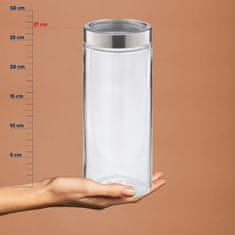 Posoda za hrano Kara glass transparent 27,0cm 11,0cm 2,1l KL-15297