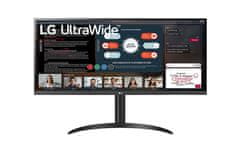 LG LG | 34WP550-B | 34 " | IPS | UltraWide Full HD | 21:9 | 5 ms | 200 cd/m2 | Črna | Izhod za slušalke | Število priključkov HDMI 2 | 75 Hz