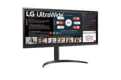 LG LG | 34WP550-B | 34 " | IPS | UltraWide Full HD | 21:9 | 5 ms | 200 cd/m2 | Črna | Izhod za slušalke | Število priključkov HDMI 2 | 75 Hz