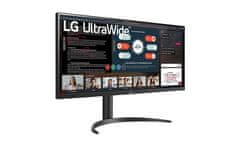 LG LG | 34WP550-B | 34 " | IPS | UltraWide Full HD | 21:9 | 5 ms | 200 cd/m2 | Črna | Izhod za slušalke | Število priključkov HDMI 2 | 75 Hz