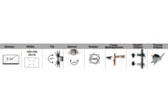 Digitus DA-90342 nosilec dodatek za DA-90322 24" VESA 100, nosilec