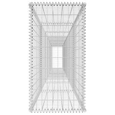 Vidaxl Gabionska stena s pokrovom pocinkano jeklo 600x50x100 cm