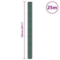 Vidaxl Membrana proti plevelu zelena 1,5x25 m PP