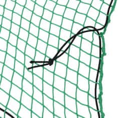 Vidaxl Mreža za prikolico z elastično vrvjo zelena 3,5x2,5 m PP