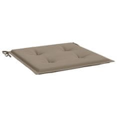 Vidaxl Blazine za vrtne stole 6 kosov taupe 40x40x3 cm oxford tkanina