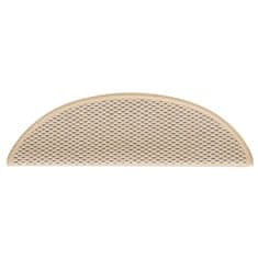 Vidaxl Samolepilne preproge za stopnice sisal 15 kosov 56x17x3 cm