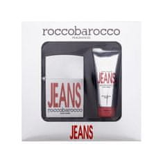 Roccobarocco Jeans Set toaletna voda 75 ml + balzam po britju 100 ml za moške