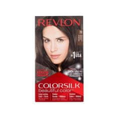 Revlon Colorsilk Beautiful Color Odtenek 20 brown black Set barva za lase Colorsilk Beautiful Color 59,1 ml + razvijalec barve 59,1 ml + balzam 11,8 ml + rokavice za ženske