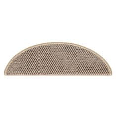 Vidaxl Samolepilne preproge za stopnice sisal 15 kosov 56x17x3 cm