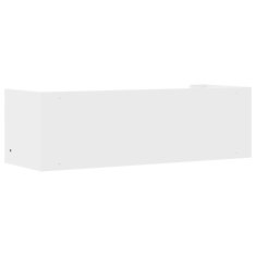 Vidaxl Stenska polica bela 100x35x30,5 cm inženirski les