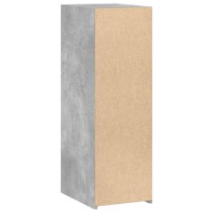 Vidaxl Komoda betonsko siva 30x41x93 cm inženirski les